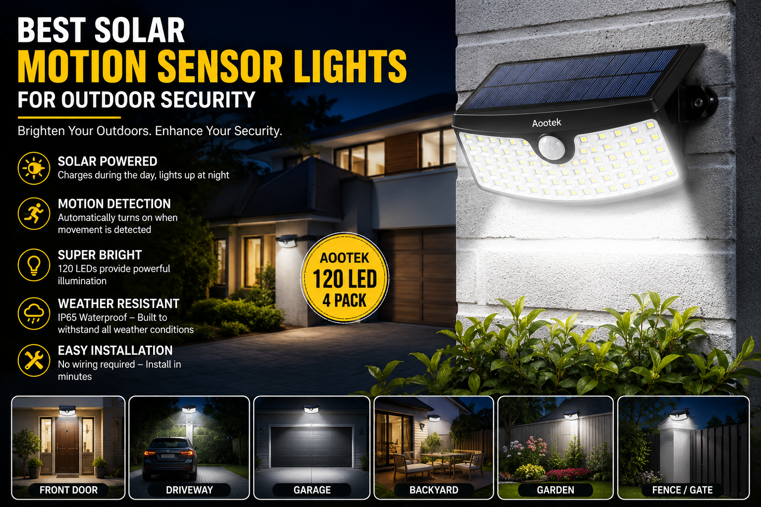 Best Solar Motion Sensor Lights for Outdoor Security