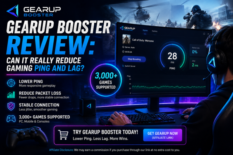 GearUP Booster Review: Can It Really Reduce Gaming Ping and Lag?